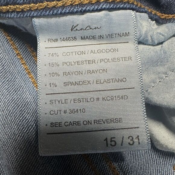 Kancan Jeans Womens 15 31 Kitson High Rise Ankle Skinny Blue Denim Distressed - Picture 10 of 13